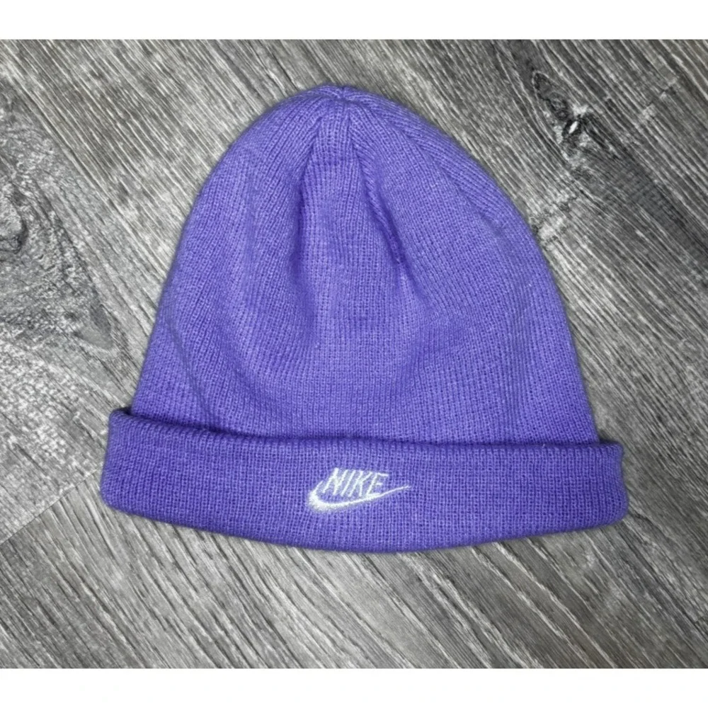 Nike Purple Beanie Hat Baby Toddler‎ Logo Winter Gift